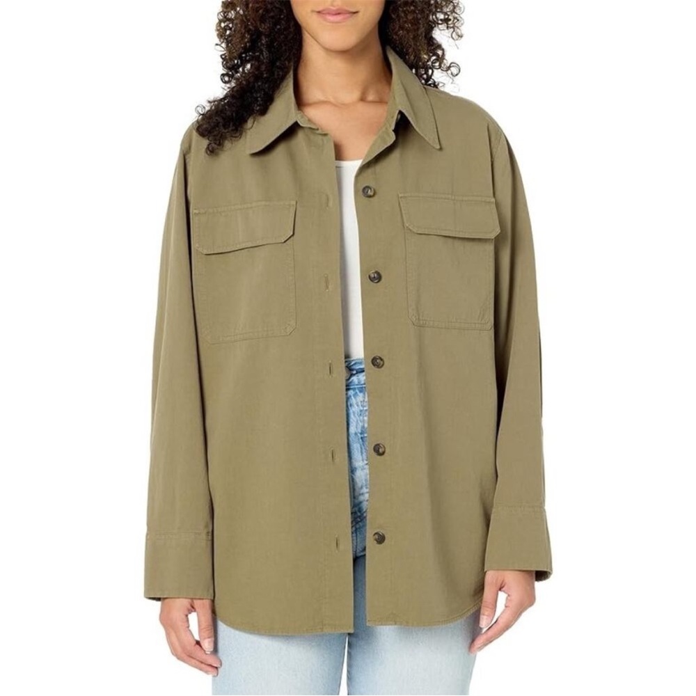 Vince Washed Cotton Shirt Jacket NWOT